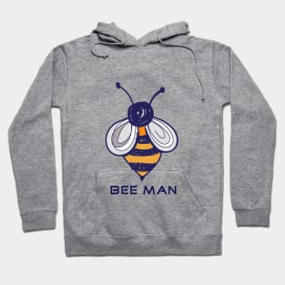 Cute, Fun Bee Man Design with Kawaii Bee Hoodie